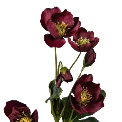 Sale Julerose, burgunder Kunstige Blomster|Juletrær Og Julegrønt