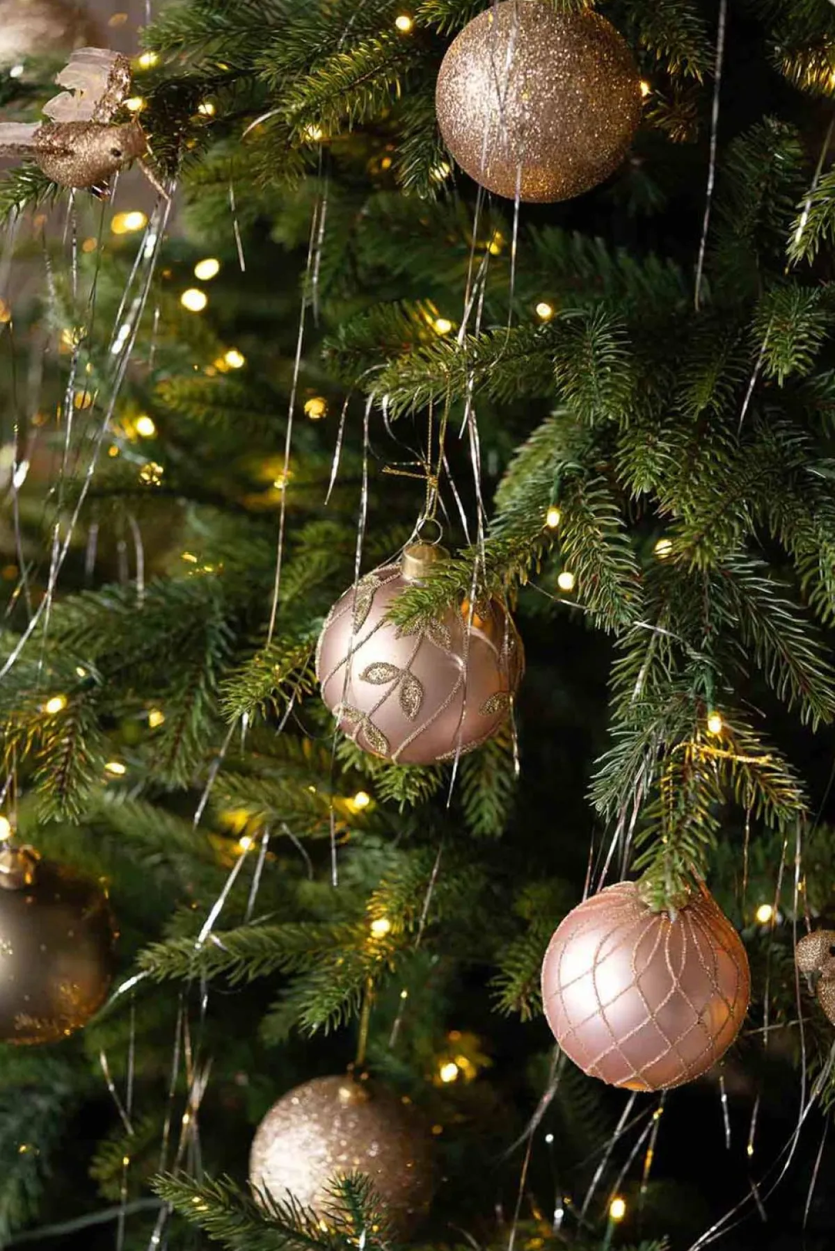 New Juletre dekorasjon Sølvtråder Julepynt|Julekuler