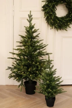 Discount Juletre med ledlys 120 cm Juletrær Og Julegrønt
