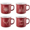 Outlet Kopp Jul 4pk Krus|Juleservering