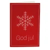 Hot Kort God jul rød Kort