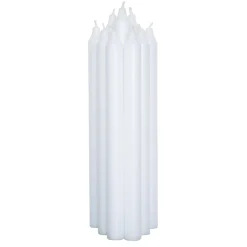 Hot Kronelys 100% stearin 27,5cm hvit Kronelys