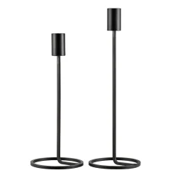 New Kronelysestake Lea 23,5 cm sort Lysestaker