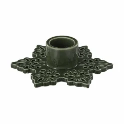 New Kronelysestake Snøflak 2,7 cm grønn Lysestaker|Julelys Og Lysestaker