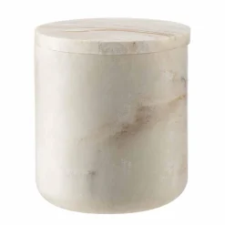 Discount Krukke med lokk marmor beige Baderomsartikler
