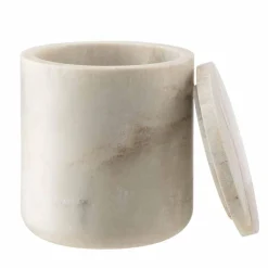 Discount Krukke med lokk marmor beige Baderomsartikler