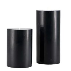 Outlet Kubbelys 100% stearin 10 cm Sort Kubbelys