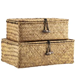 Best Kurv Tage med lokk liten Oppbevaring Og Kurver|Baderomsartikler