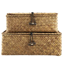 Kurv Tage med lokk stor Oppbevaring Og Kurver|Baderomsartikler