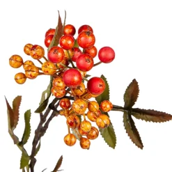 Outlet Kvist med orange bær Kunstige Blomster