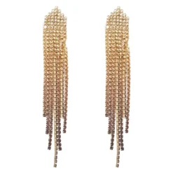 Sale Lange øredobber, golden ombre, Gull Ørepynt