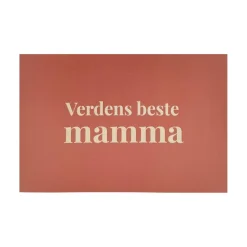 Liggende kort Verdens beste mamma Kort