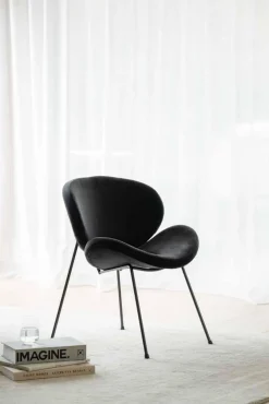 Best Loungestol Konrad Velur, sort Loungestol|Stoler Og Krakker