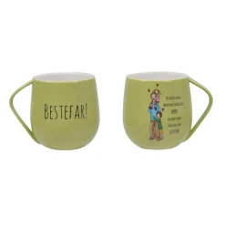 Lykketegning - Bestefar Krus 40 cl grønn Krus