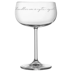 Sale Lykketegning - Det handler om å nyte øyeblikket, Champagneglass Glass