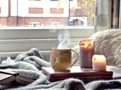 Outlet Lykketegning - Livet Krus 40 cl brun Krus