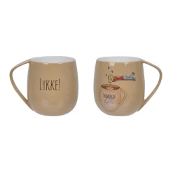 Discount Lykketegning - Lykke Krus 40 cl lysebrun Krus