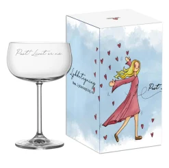 New Lykketegning - Pust Livet er nå, Champagneglass 35 cl Glass