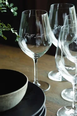 Clearance Lykketegning - Pust Livet er nå, Rødvinsglass 62 cl Glass