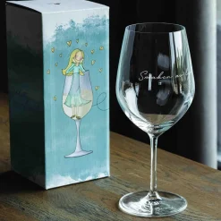 Outlet Lykketegning - Smaken av lykke, Rødvinsglass 625 ml Glass