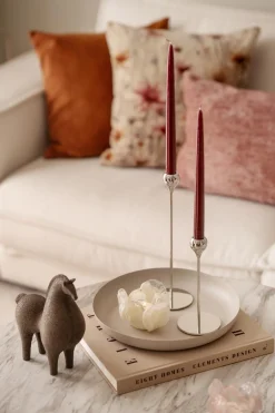 New Lysestake Blonde 30 cm sølv Lysestaker