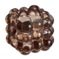 Best Lysestake kombi Bubbles 6,5cm brun Lysestaker