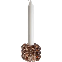 Best Lysestake kombi Bubbles 6,5cm brun Lysestaker