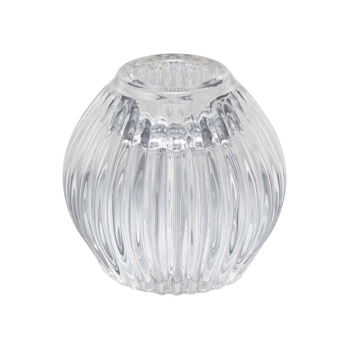 Lysestake Kombi Rille 7 cm klar Lysestaker