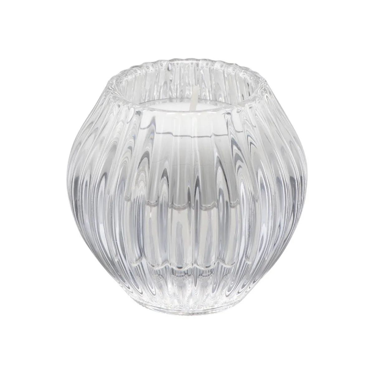 Lysestake Kombi Rille 7 cm klar Lysestaker