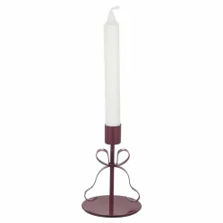 Hot Lysestake med sløyfe 12,5 cm Lysestaker|Julelys Og Lysestaker