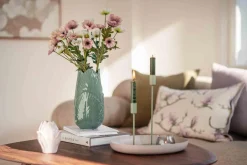 Clearance Lysestake Melina 28,5cm grønn Lysestaker