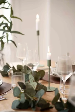 Clearance Lysestake Melina 28,5cm grønn Lysestaker