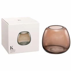 Clearance Lysholder Ling 12cm Amber Lykter