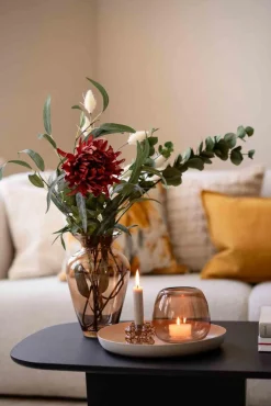 Clearance Lysholder Ling 12cm Amber Lykter