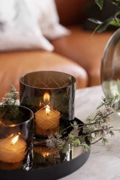 Online Lyslykt Billie rutet 10cm grønn Lykter