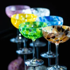 Sale Magnor - Swirl Champagneglass, grønn Glass