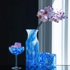 Sale Magnor - Swirl Champagneglass, blå Glass