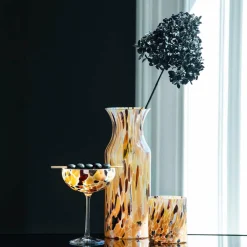 New Magnor - Swirl Champagneglass, brun Glass