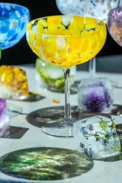 Online Magnor - Swirl Champagneglass, gul Glass