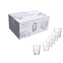 Modern House - Aqua Vannglass, 6 pk 39 cl Glass