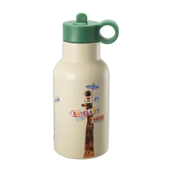 Best Modern House - Bukkene Bruse Drikkeflaske 0,35 l, krem/grønn Drikkeflasker