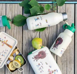 Best Modern House - Bukkene Bruse Drikkeflaske 0,35 l, krem/grønn Drikkeflasker