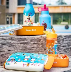 New Modern House - Bukkene Bruse Drikkeflaske 0,35 l, oransje Drikkeflasker