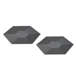 Clearance Modern House - Ime Gryteklut 2-pk sekskantet mørk grå Kjøkkentekstil