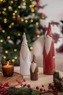 Outlet Nisse minimalistisk beige Julepynt