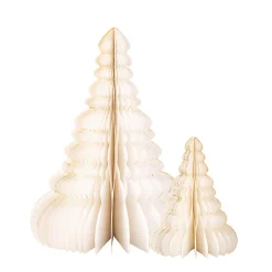 Hot Papirtre 15cm creme Julepynt