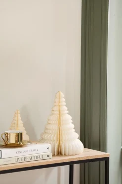 New Papirtre 30cm creme Julepynt