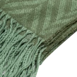 Pledd ZigZac 130x170 cm grønn Pledd