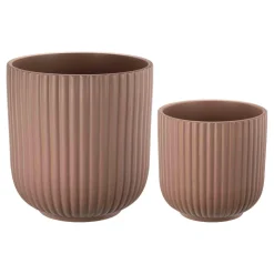 Hot Potte Riley matt 14 cm, brun Blomsterpotter Og Pidestaller