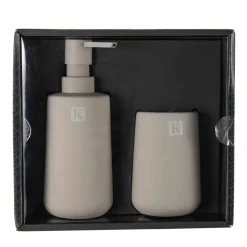 Hot Pure Baderomssett beige Baderomsartikler